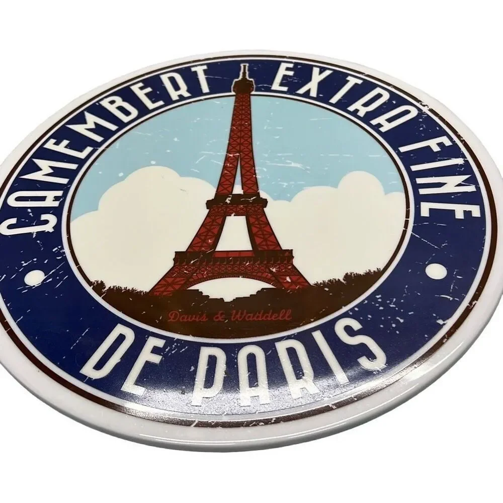 Davis & Waddell Camembert Extra Fine De Paris Round Cheese Platter